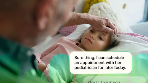 Healthcare professionals using communication technology
