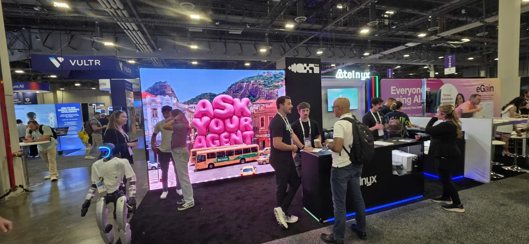 Ai4 2026, Las Vegas. Booth 1332, mid afternoon on the floor