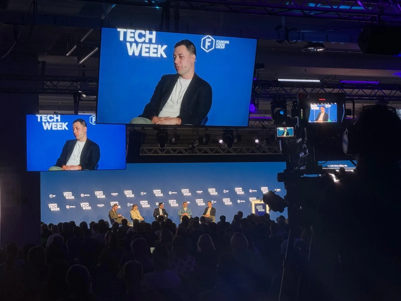 David Casem on stage at London Tech Week